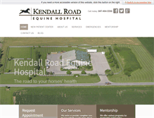 Tablet Screenshot of kendallroadequine.com